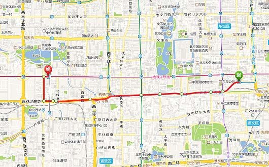 QQ地图测距显示，北京站到军博相距约9.3公里，打车费用约24元。但当事乘客打出了396元的天价车费