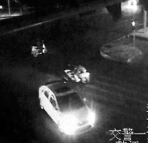 监控录像帮助警方确认了肇事车辆的车型。（资料图片） 