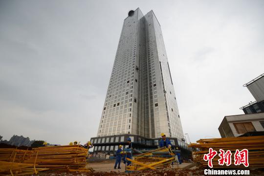 长沙“搭积木”建57层高楼施工方称可抗9级地震（图）