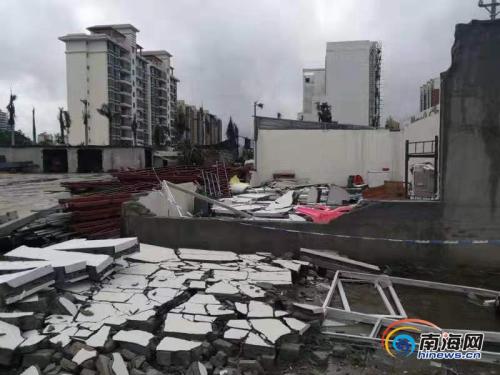 受龙卷风影响 儋州2处工地工人宿舍倒塌8人死亡