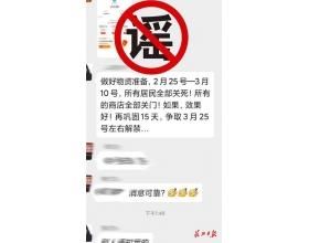 武汉:“2月25日-3月10日所有商店关门”系谣言