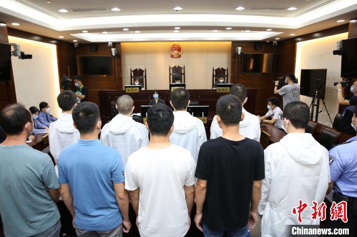 上海市第三中级人民法院2日公开开庭宣判销售仿冒“乐高”案。图为当日现场。上海市第三中级人民法院供图