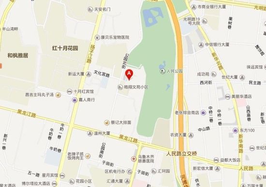 据网友消息，爆炸发生在乌鲁木齐文化宫早市。图示位置为乌鲁木齐文化宫，附近有人民公园，临近公园北街。
