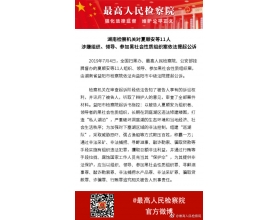 湖南检察机关对夏顺安等11人涉黑案依法提起公诉
